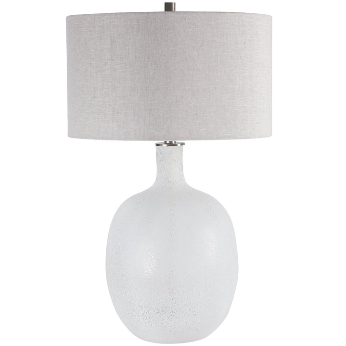 Uttermost Whiteout Mottled Glass Table Lamp 28469-1