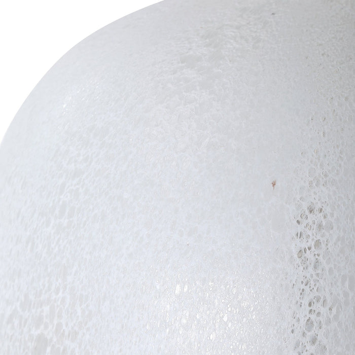 Uttermost Whiteout Mottled Glass Table Lamp 28469-1