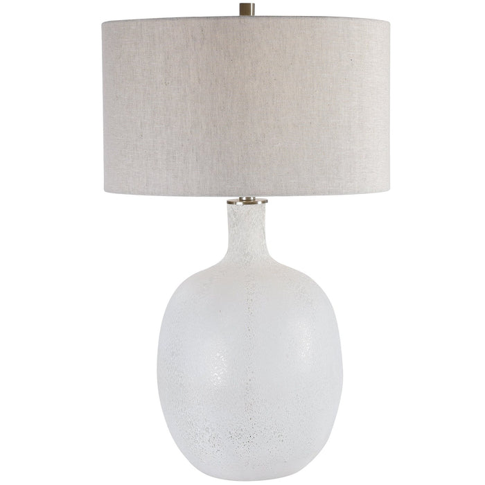 Uttermost Whiteout Mottled Glass Table Lamp 28469-1