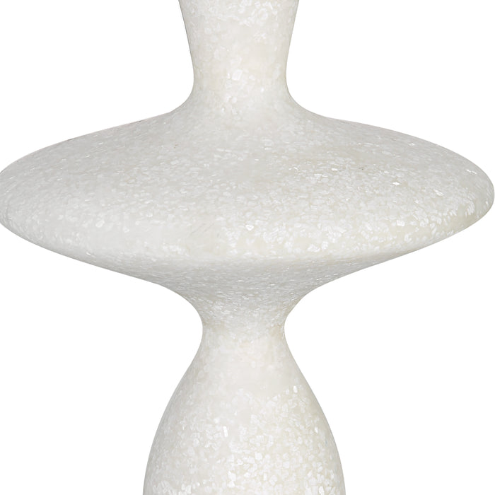 Uttermost Inverse White Marble Table Lamp 29796-1