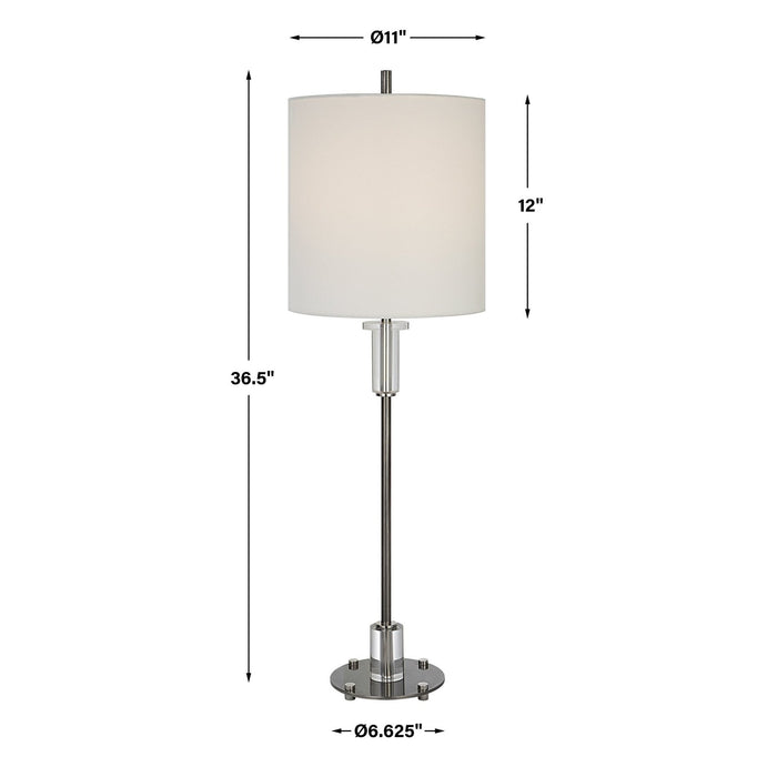 Uttermost Aurelia Steel Buffet Lamp 29875-1