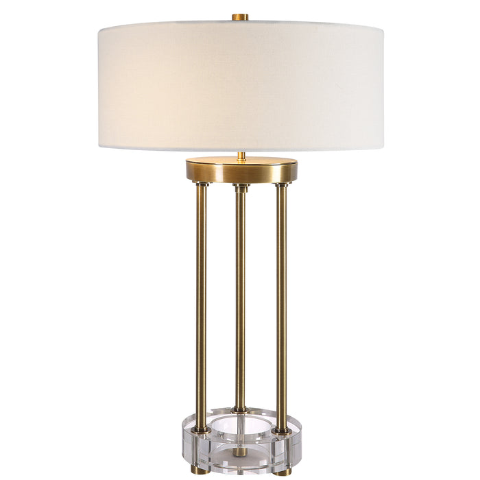 Uttermost Pantheon Brass Rod Table Lamp 30013-1