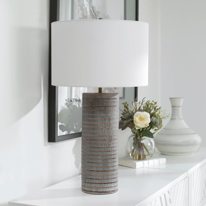 Uttermost Monolith Gray Table Lamp 29994