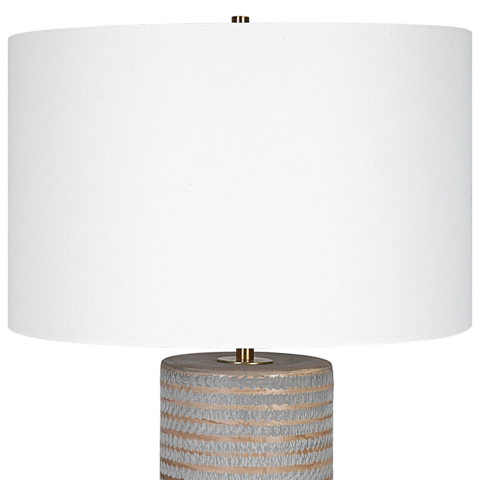 Uttermost Monolith Gray Table Lamp 29994