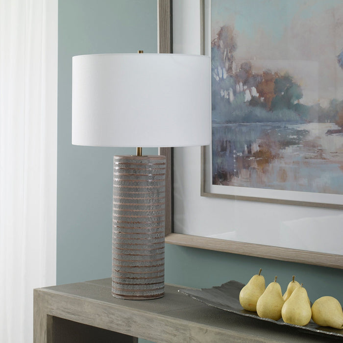 Uttermost Monolith Gray Table Lamp 29994