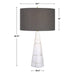 Uttermost Citadel White Marble Table Lamp 29997