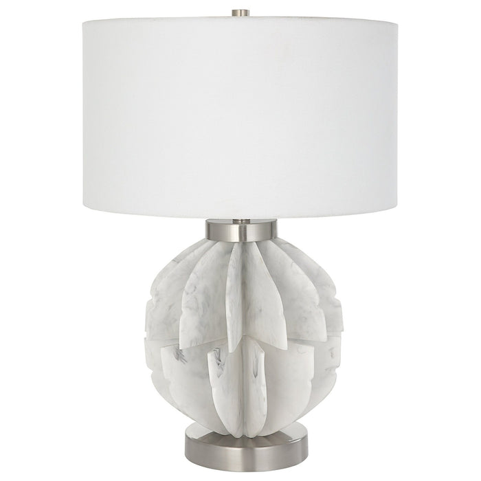 Uttermost Repetition White Marble Table Lamp 30015-1