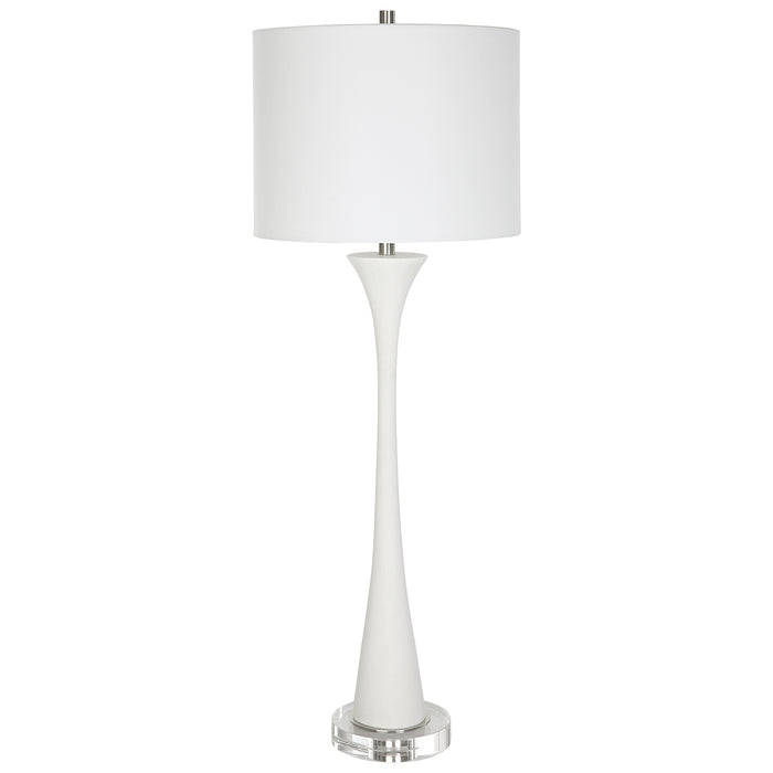 Uttermost Fountain White Marble Buffet Lamp 30040