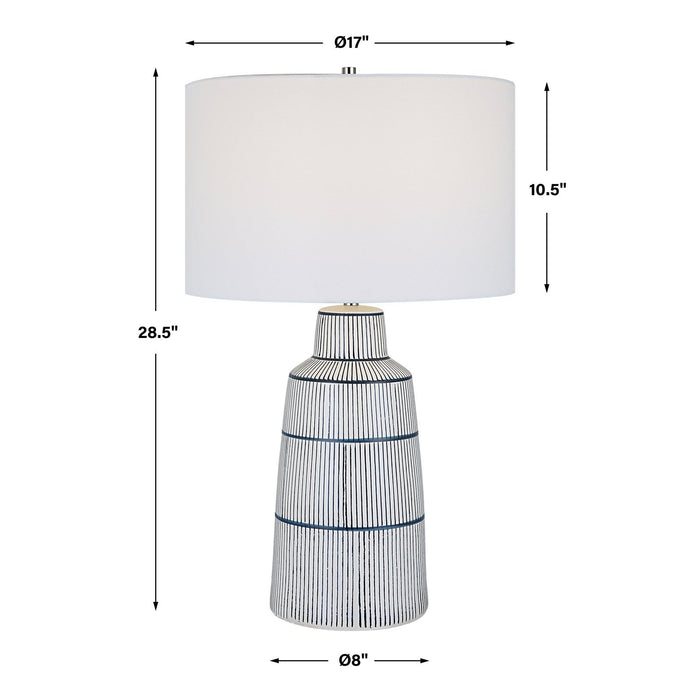 Uttermost Breton Nautical Stripe Table Lamp 30059-1