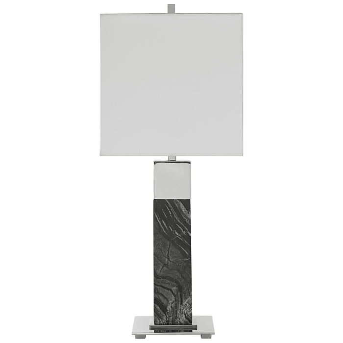 Uttermost Pilaster Black Marble Table Lamp 30060-1