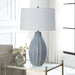 Uttermost Veston Blue Glaze Table Lamp 30161-1