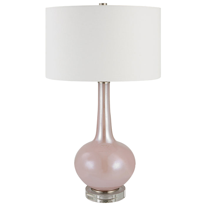 Uttermost Rosa Pink Glass Table Lamp 30144