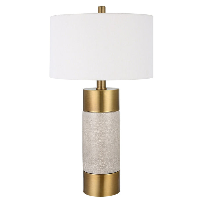 Uttermost Adelia Ivory & Brass Table Lamp 30124-1
