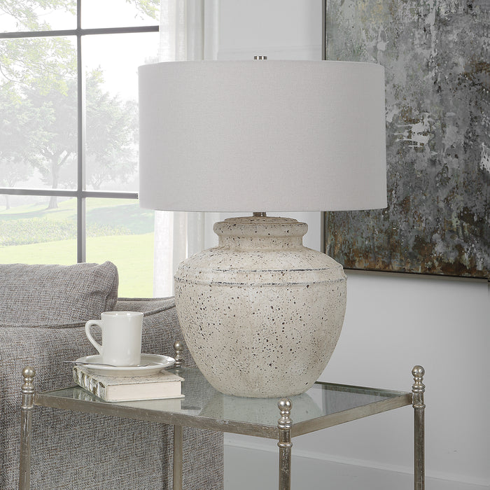 Uttermost Artifact Aged Stone Table Lamp 30162-1