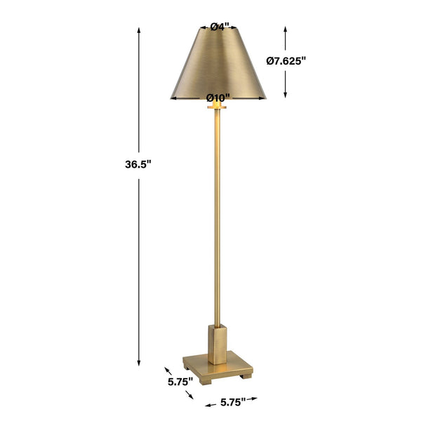Uttermost Pilot Brass Buffet Lamp 30154-1