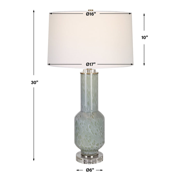 Uttermost Imperia Aqua Gray Table Lamp 30172