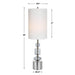 Uttermost Stratus Gray Glass Buffet Lamp 30178-1