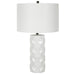 Uttermost Honeycomb White Table Lamp 30181-1