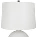 Uttermost Collar Gloss White Table Lamp 30182-1