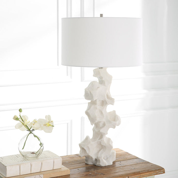 Uttermost Remnant White Marble Table Lamp 30198