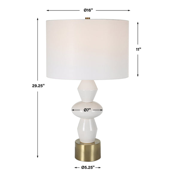 Uttermost Architect White Table Lamp 30185-1