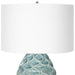 Uttermost Laced Up Sea Foam Glass Table Lamp 30193