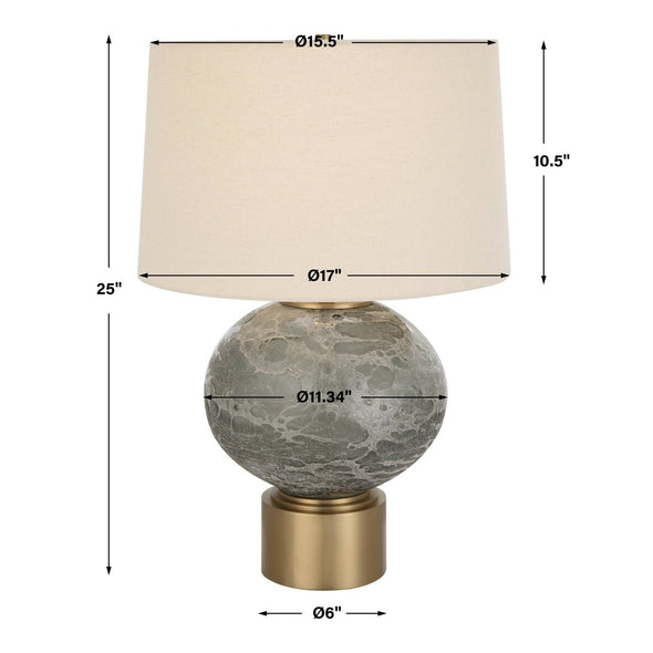 Uttermost Lunia Gray Glass Table Lamp 30200-1