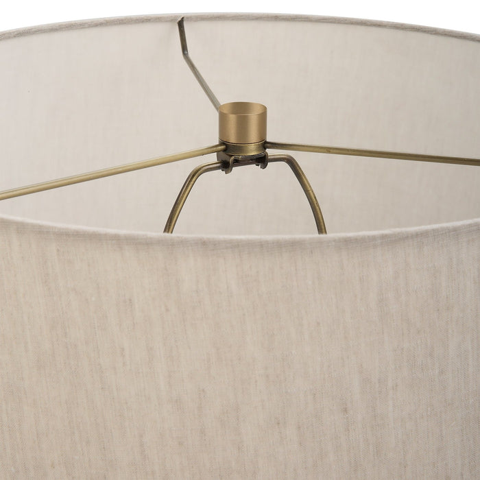 Uttermost Gravitas Elegant Brass & Stone Lamp 30201-1