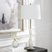 Uttermost Annora Glossy White Table Lamp 30235