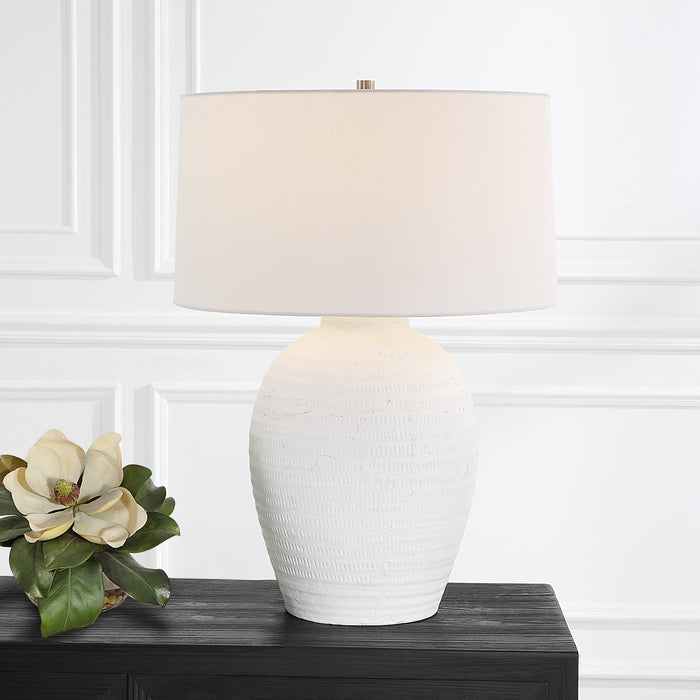 Uttermost Reyna Chalk White Table Lamp 30236-1