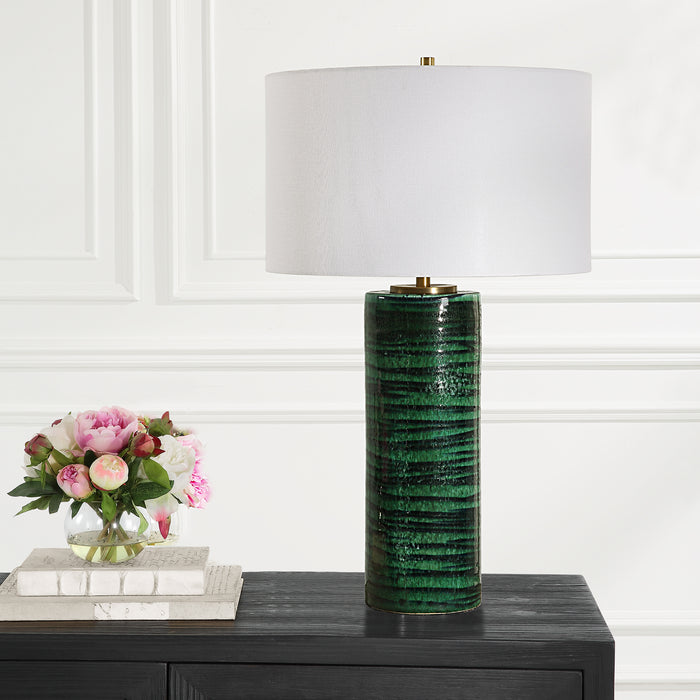 Uttermost Galeno Emerald Green Table Lamp 30242