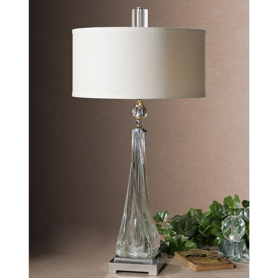 Uttermost Grancona Twisted Glass Table Lamp 26294-1