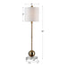 Uttermost Laton Brass Buffet Lamp 29935-1