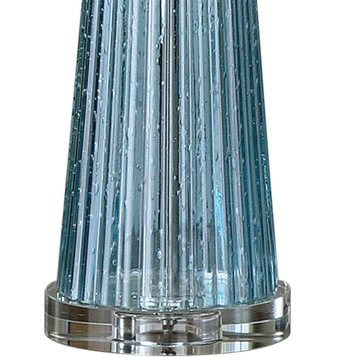 Uttermost Navier Blue Glass Table Lamp 27698-1