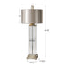 Uttermost Drustan Clear Glass Table Lamp 26160-1