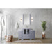 Lexora Home Volez Bath Vanity with Ceramic Countertop, Side Cabinet and Faucet