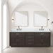 Lexora Home Abbey Bath Vanity with Carrara Marble Countertop