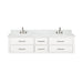 Lexora Home Castor Double Bath Vanity with Carrara Marble Countertop