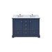 Lexora Home Dukes Bath Vanity with Carrara Marble Countertop