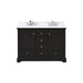 Lexora Home Dukes Bath Vanity with Carrara Marble Countertop