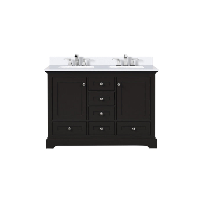 Lexora Home Dukes Bath Vanity with Cultured Marble Countertop