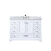 Lexora Home Dukes Bath Vanity with Carrara Marble Countertop