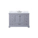 Lexora Home Dukes Bath Vanity with Carrara Marble Countertop