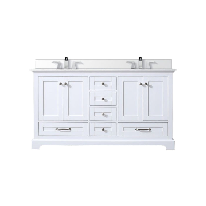 Lexora Home Dukes Bath Vanity with Cultured Marble Countertop