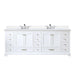 Lexora Home Dukes Bath Vanity with Carrara Marble Countertop