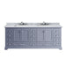 Lexora Home Dukes Bath Vanity with Carrara Marble Countertop