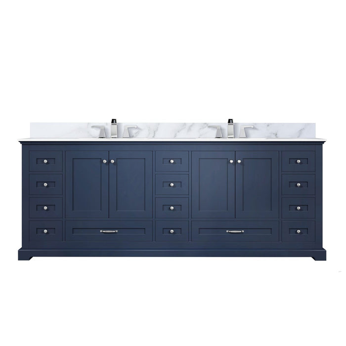 Lexora Home Dukes Bath Vanity with Carrara Marble Countertop