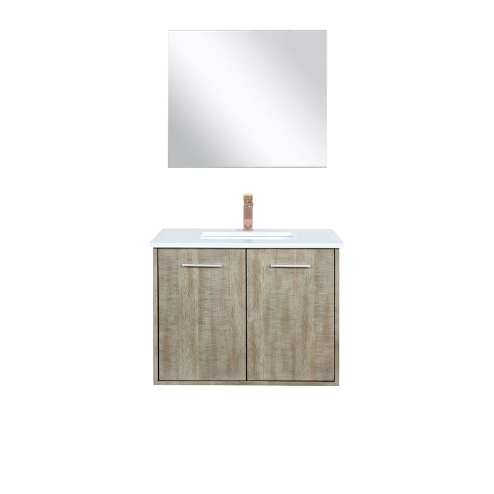 Lexora Home Fairbanks Bath Vanity with Cultured Marble Countertop