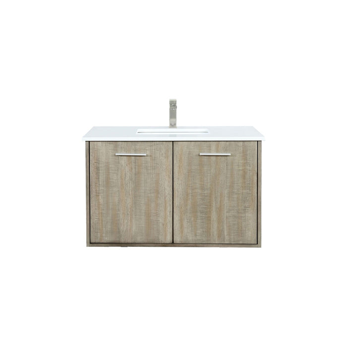 Lexora Home Fairbanks Bath Vanity with Cultured Marble Countertop