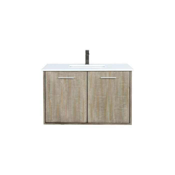 Lexora Home Fairbanks Bath Vanity with Cultured Marble Countertop